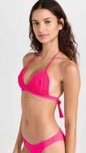 Peixoto Women's Amerie Macrame Bikini Top
