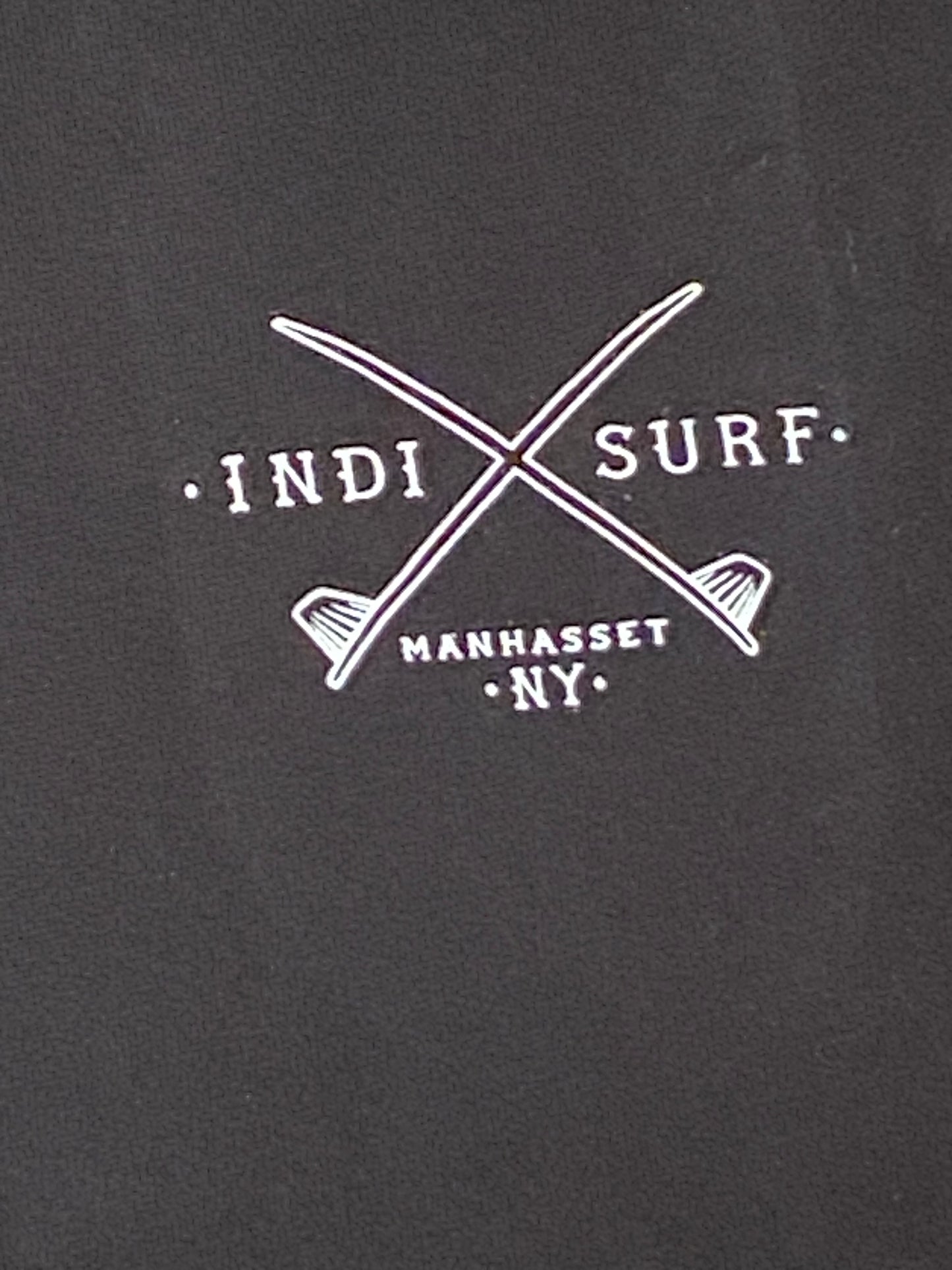 Indi Surf Mens Sweatpants Black/White Logo