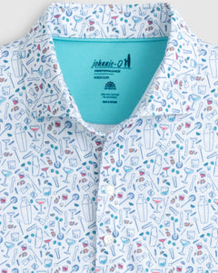johnnie-O Mens Cocktail Chemistry Short Sleeve Polo Shirt