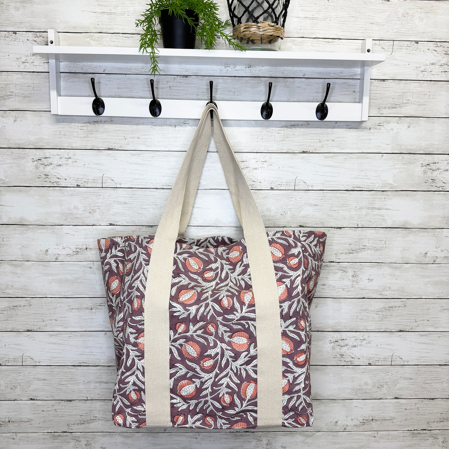 Anju Block Printed Canvas Bag