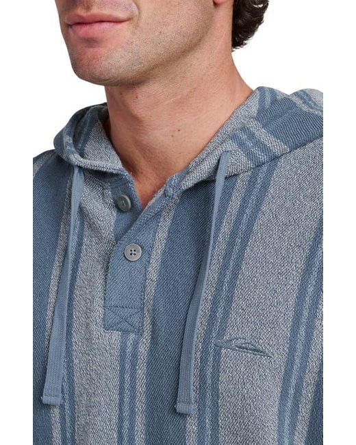 Quiksilver Mens Playa Long Sleeve Henley Hoodie