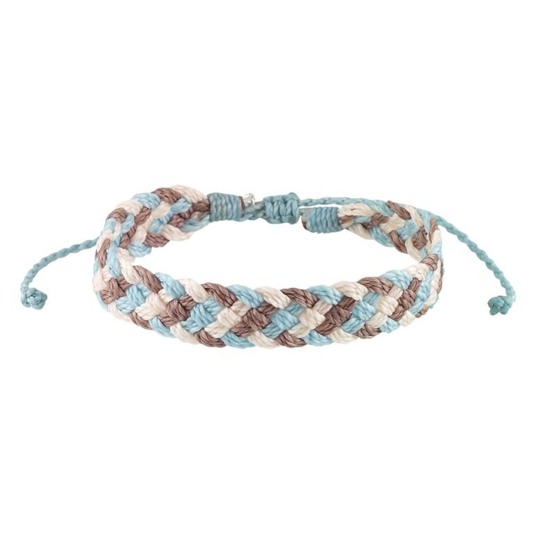 Thick Woven Braided Wax Cord Bracelet