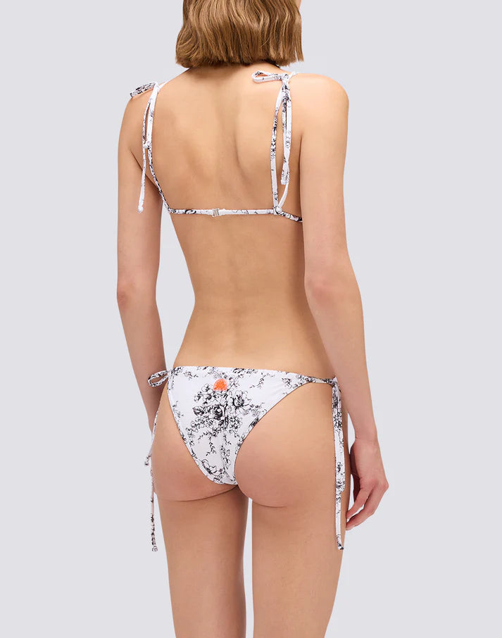 Sundek Women's Anita - Bikini Bottoms With Adjustable Sides and Rose De Joie Print