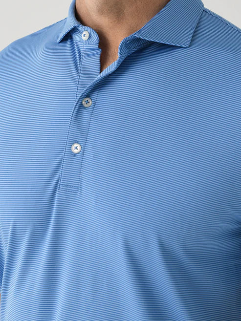 johnnie-O Mens Lyndonn Stripe Performance Polo Shirt