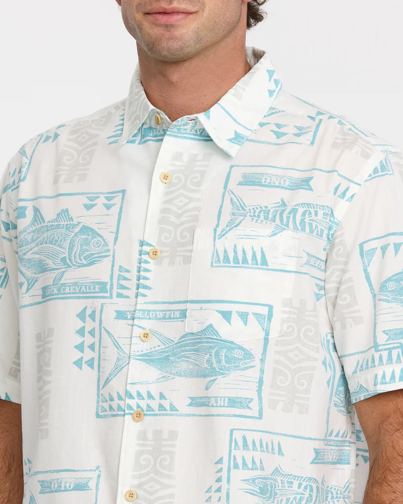 Quiksilver Waterman Block Fish Short Sleeve Shirt