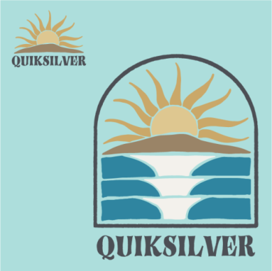 Quiksilver Boys Blue Dawn Short Sleeve T-Shirt