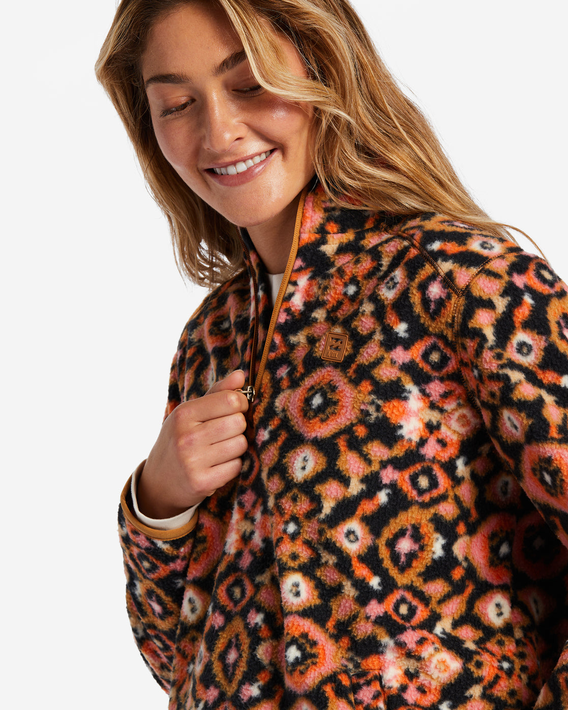 Sweat-shirt à demi-zip Billabong Boundary Mock 3 pour femme