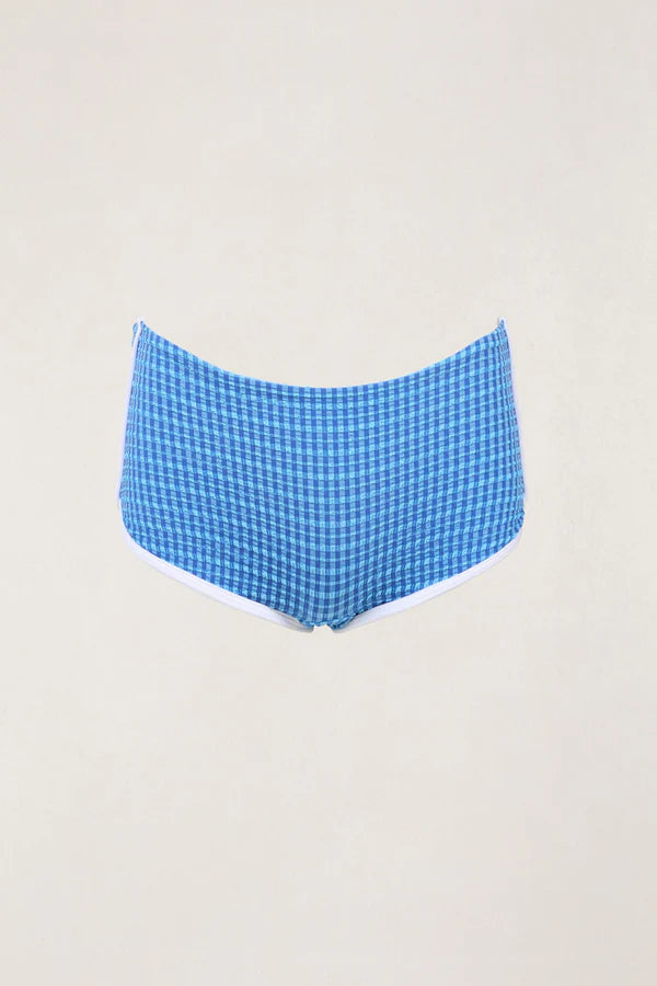 Rhythm Womens Lola Check Boyleg Bikini Bottom