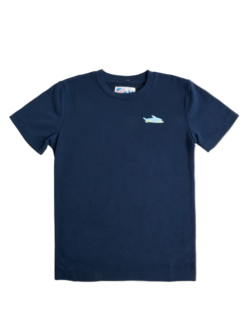 Bermies Boys Shark Short Sleeve Graphic T-Shirt