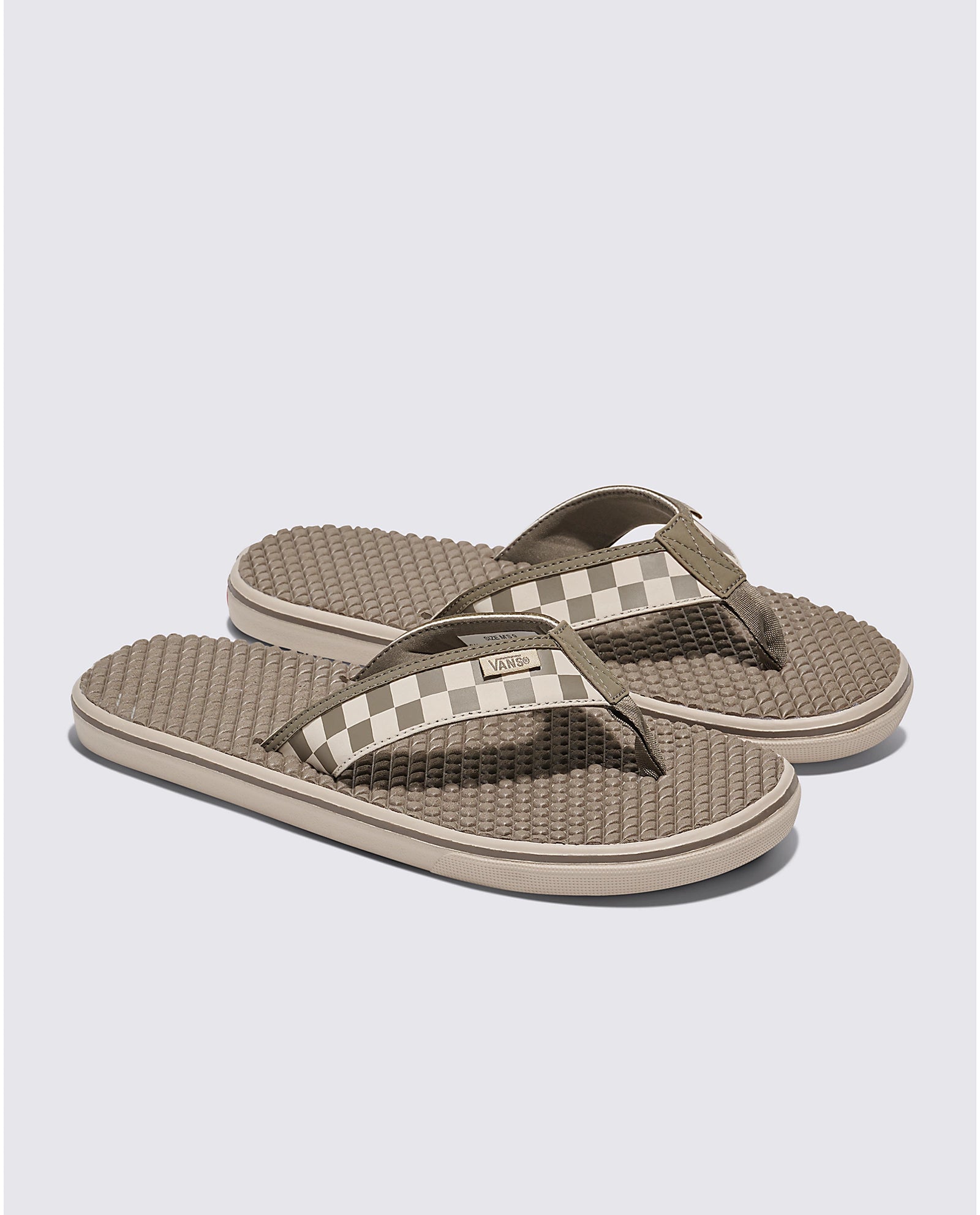 Mens Sandals Vans Checkerboard Flip Flops Vans Mens MTE La Costa