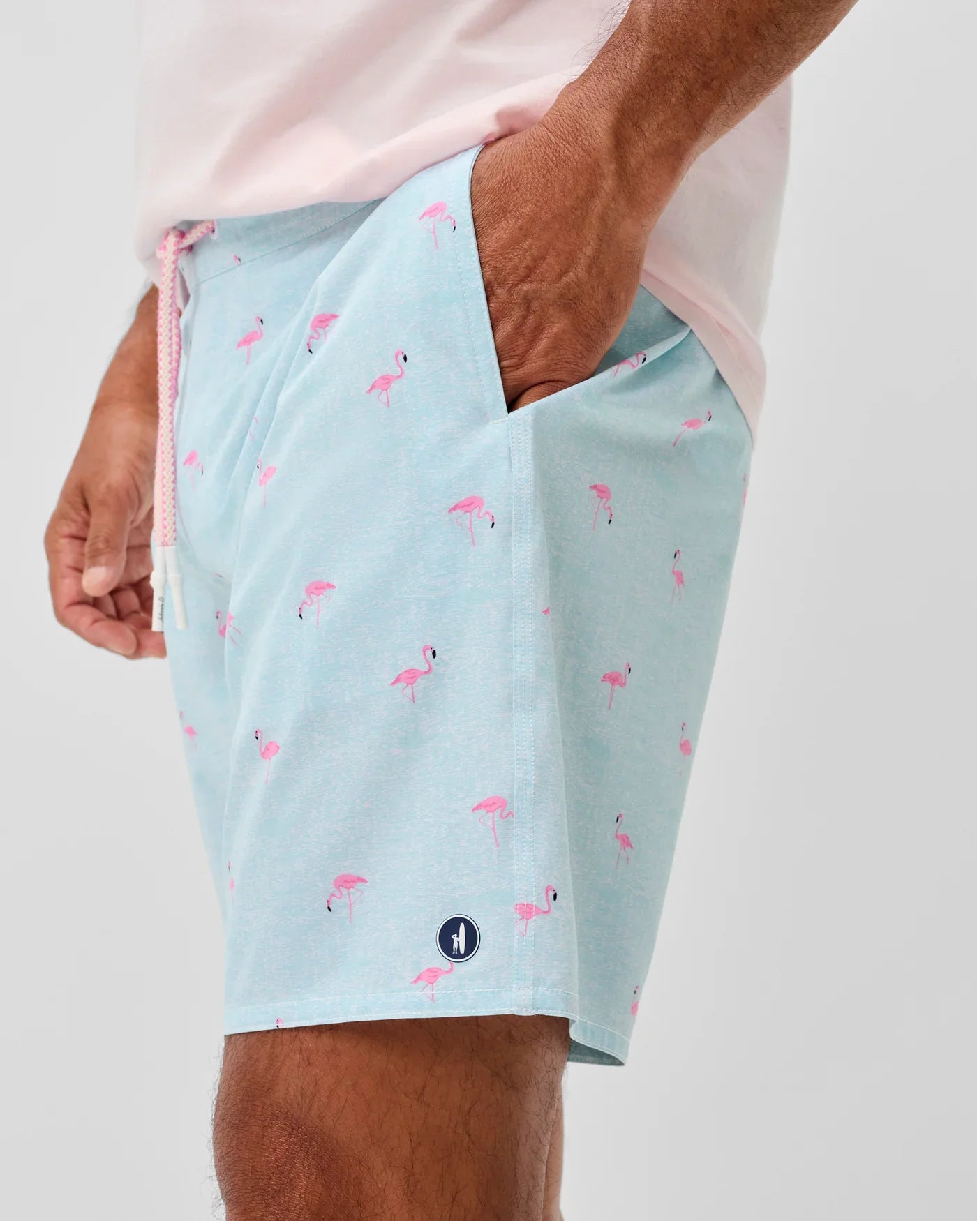 johnnie-O Mens Caladesi Half Elastic 7" Surf Shorts