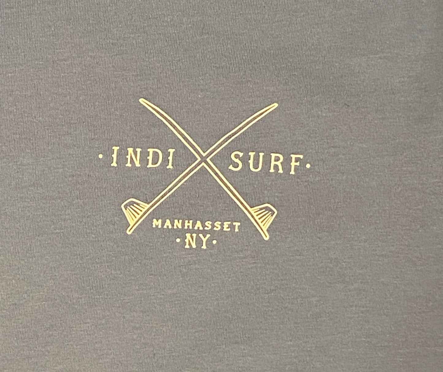 Indi Surf Mens Long Sleeve T-Shirt Carolina Blue/White Logo