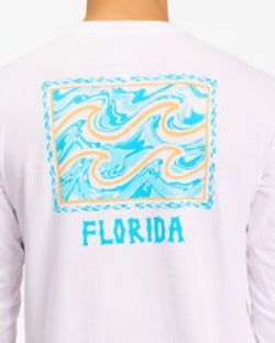 Billabong Mens Crayon Wave Florida Long Sleeve T-Shirt
