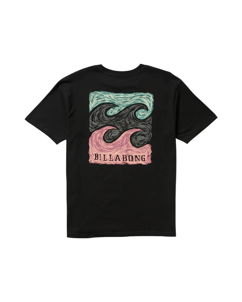 Billabong Mens Crayon Wave Short Sleeve T-Shirt