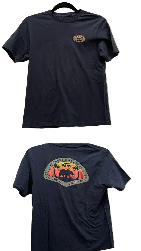 Grizzly Jungen Kurzarm-T-Shirt, Blau: Klein