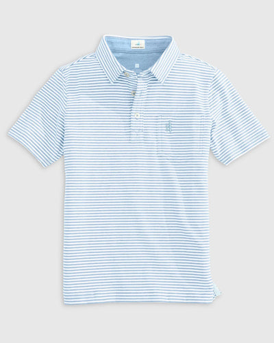 Johnnie-O Boy's Heathered Original Short Sleeve Polo Shirt