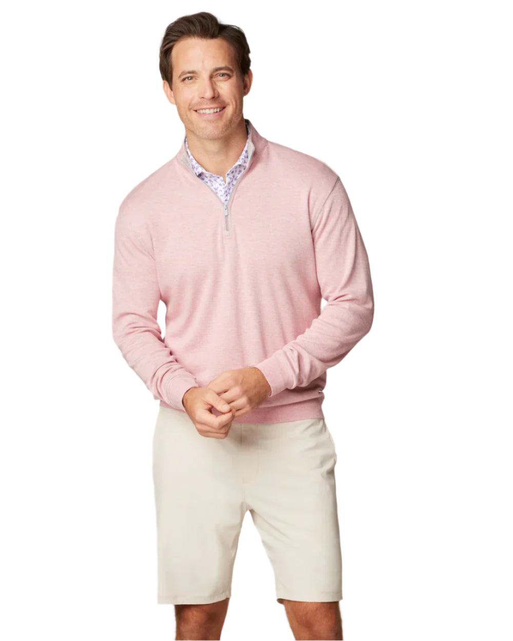 johnnie-O Herren Hanks Pullover mit 1/4-Reißverschluss