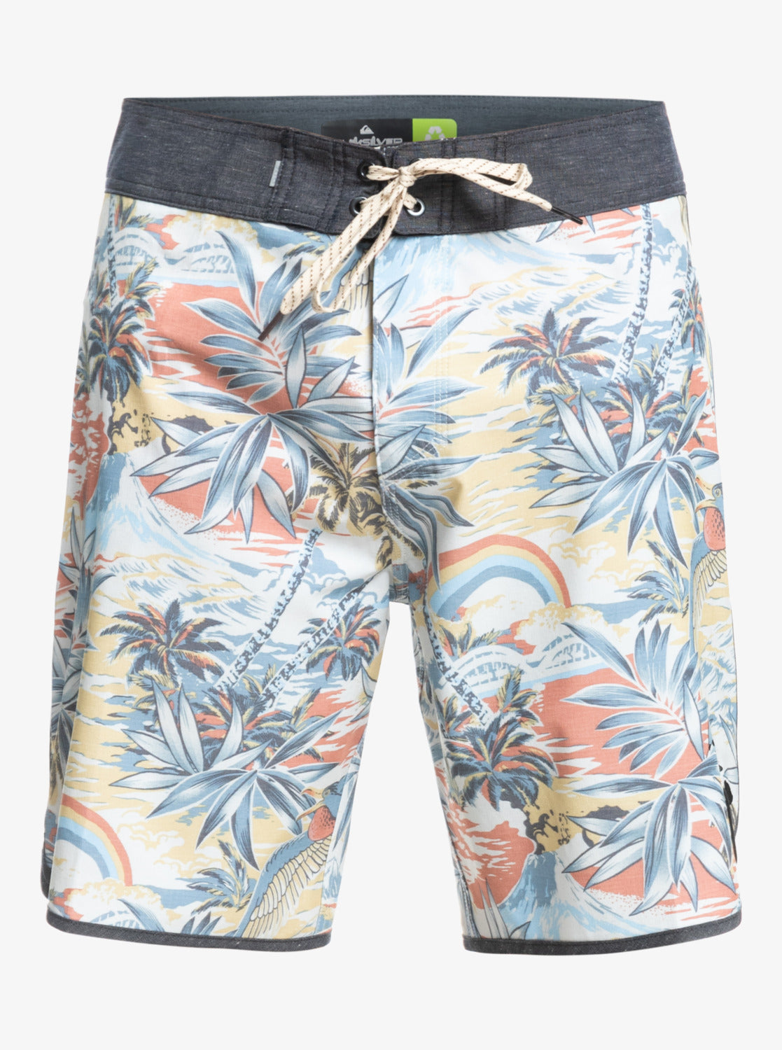 Quiksilver Men's Hempstretch Hawaii Scallop 19" Boardshorts
