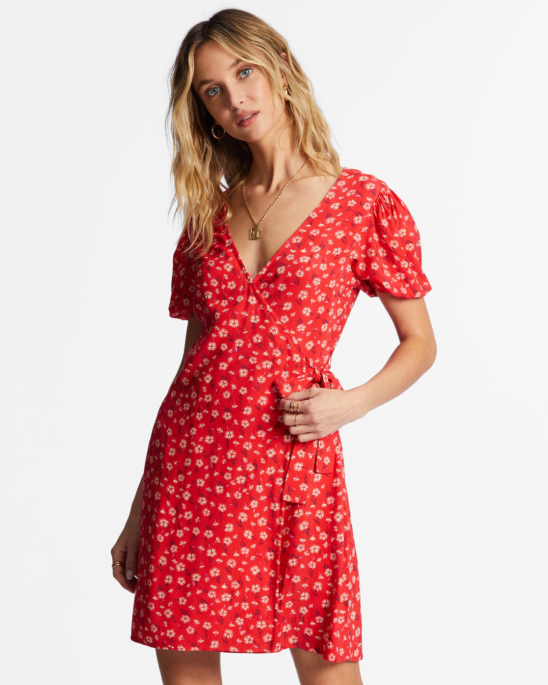 Billabong Hot Tropics Mini Wrap Dress Billabong Hot Tropics Mini Wrap Dress