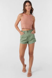 O'Neill Womens Jesse Daybreak Stripe Knit Tank Top