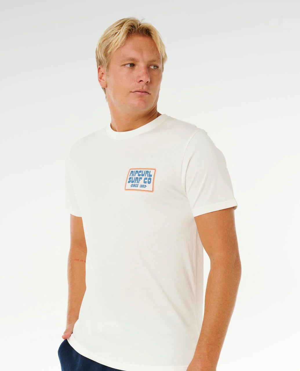 Rip Curl Mens Pacific Rinse Circle Sunrise Sleeve T-Shirt
