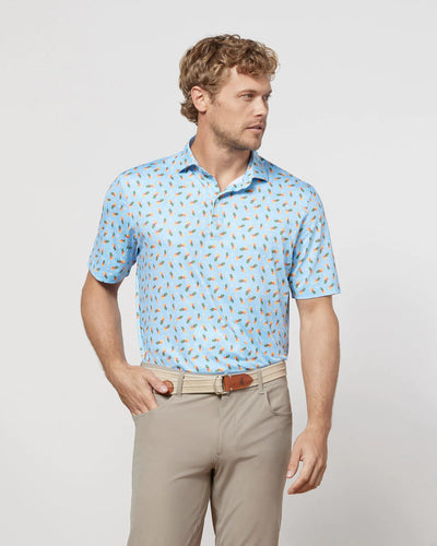 johnnie-O Mens Pineapple Crush Short Sleeve Polo Shirt