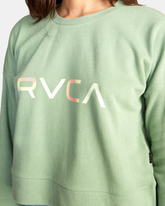 RVCA Women's Big RVCA Radiant Crew Neck Sweatshirt