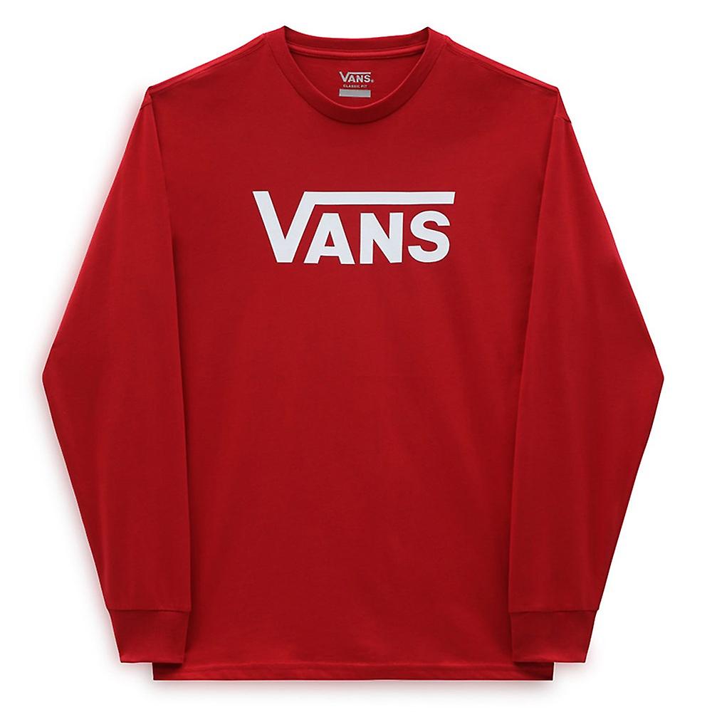 Vans Classic T-shirt à manches longues pour garçon Rouge : taille L pour garçon