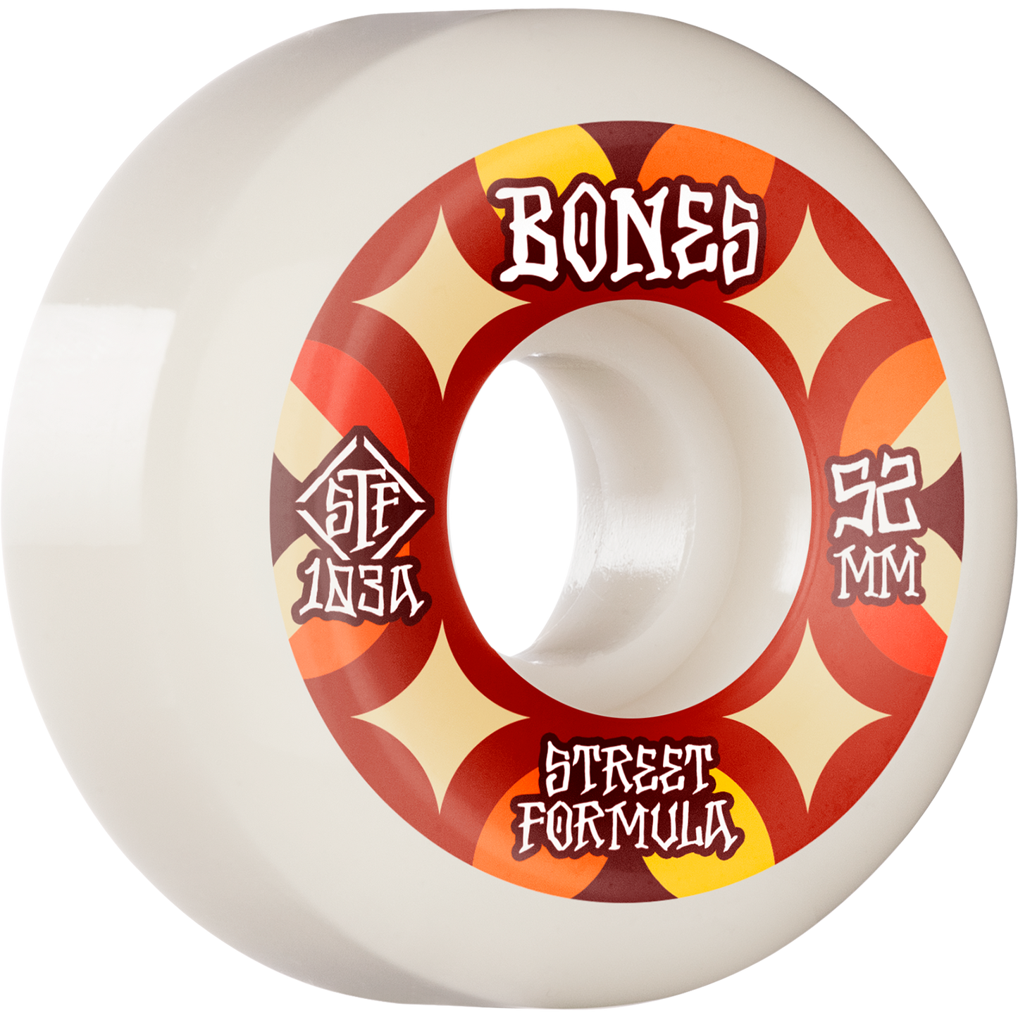 Bones STF Wheels Retros V5 Sidecut 52mm Skateboard Wheels