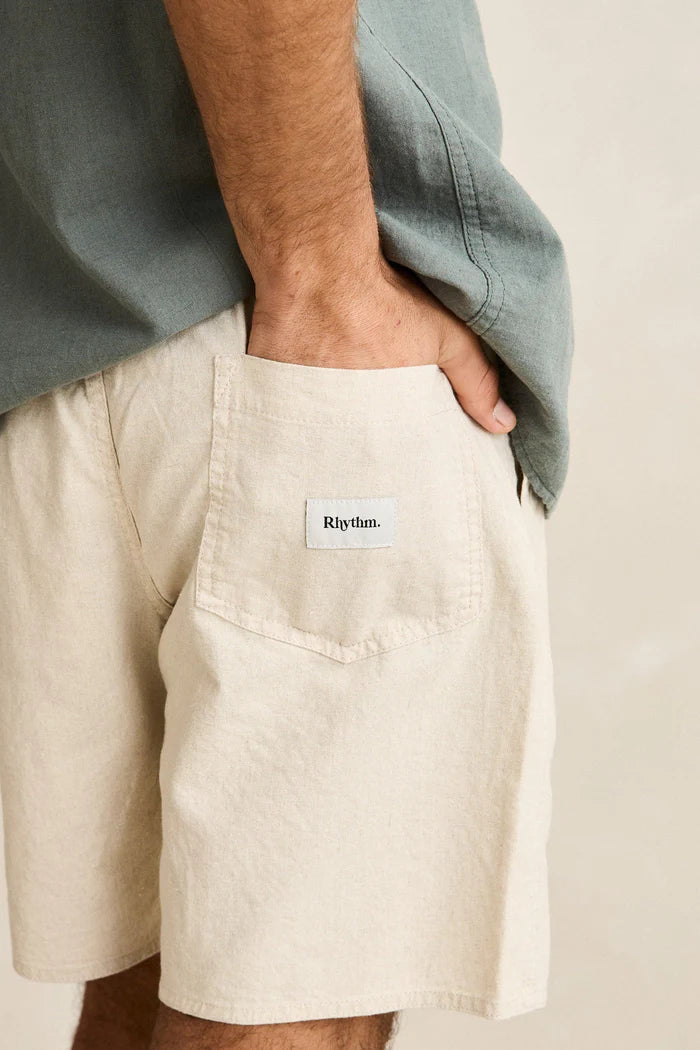 Rhythm Mens Classic Linen Jam Shorts