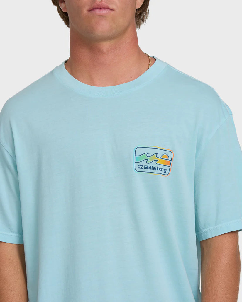 Billabong Men's Runner Wave Washed Premium Short Sleeve Cotton T-Shirt