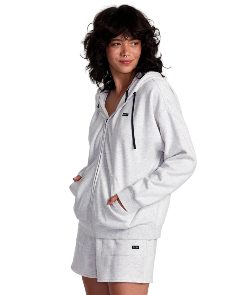 RVCA Damen Sundays Kapuzenpullover mit Reißverschluss