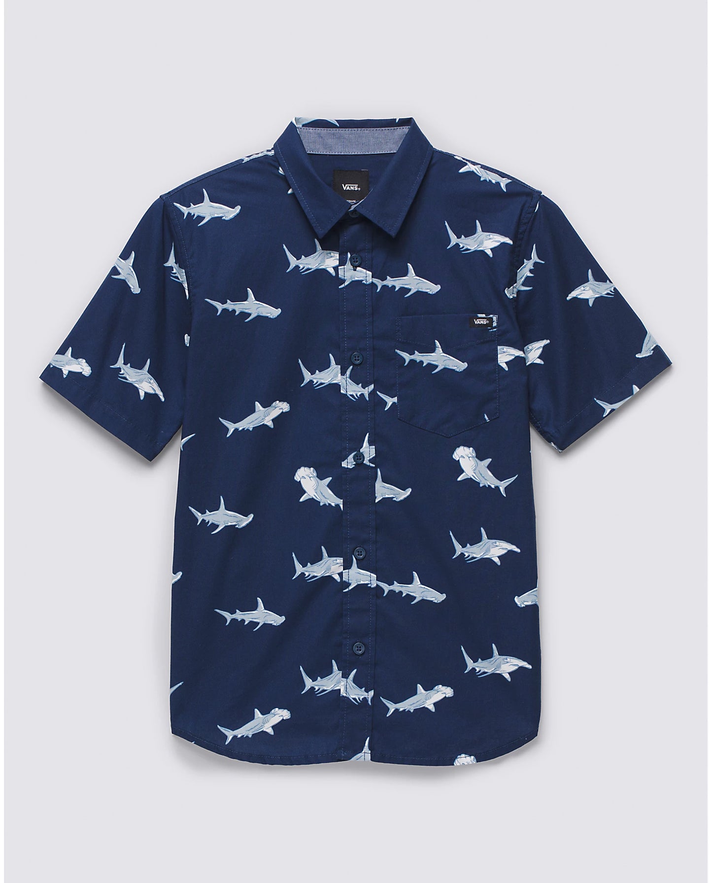 Chemise à manches courtes Vans pour garçon avec motif requin