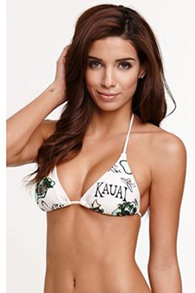 Rip Curl Juniors Island Hopper Tri Bikini Top, Vanilla, Size X-Small - Indi Surf