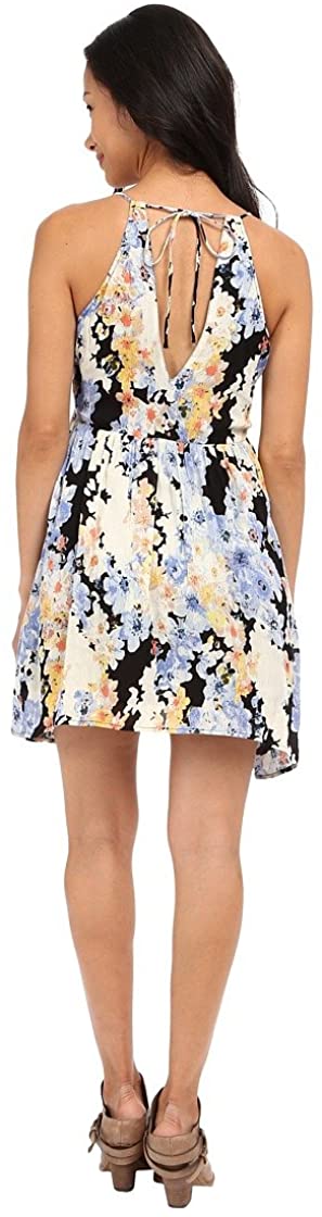 O'Neill Juniors' Oak Woven Printed-Floral Tank Dress, (BLK) Black, Size X-Small - Indi Surf