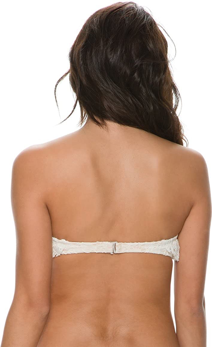 Billabong Women's Bella Lace Bandeau Bikini Top