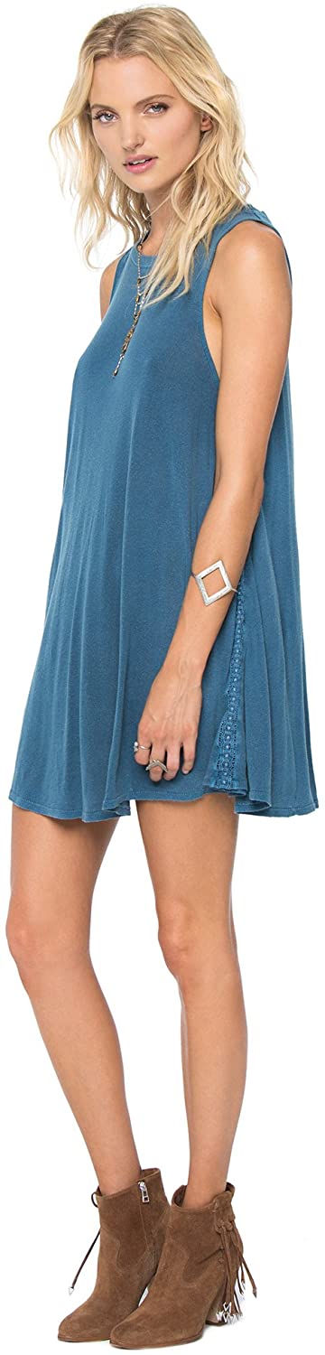 Amuse Society Junior's Alexi Dress, (INB) Indy Blue, Size Small - Indi Surf