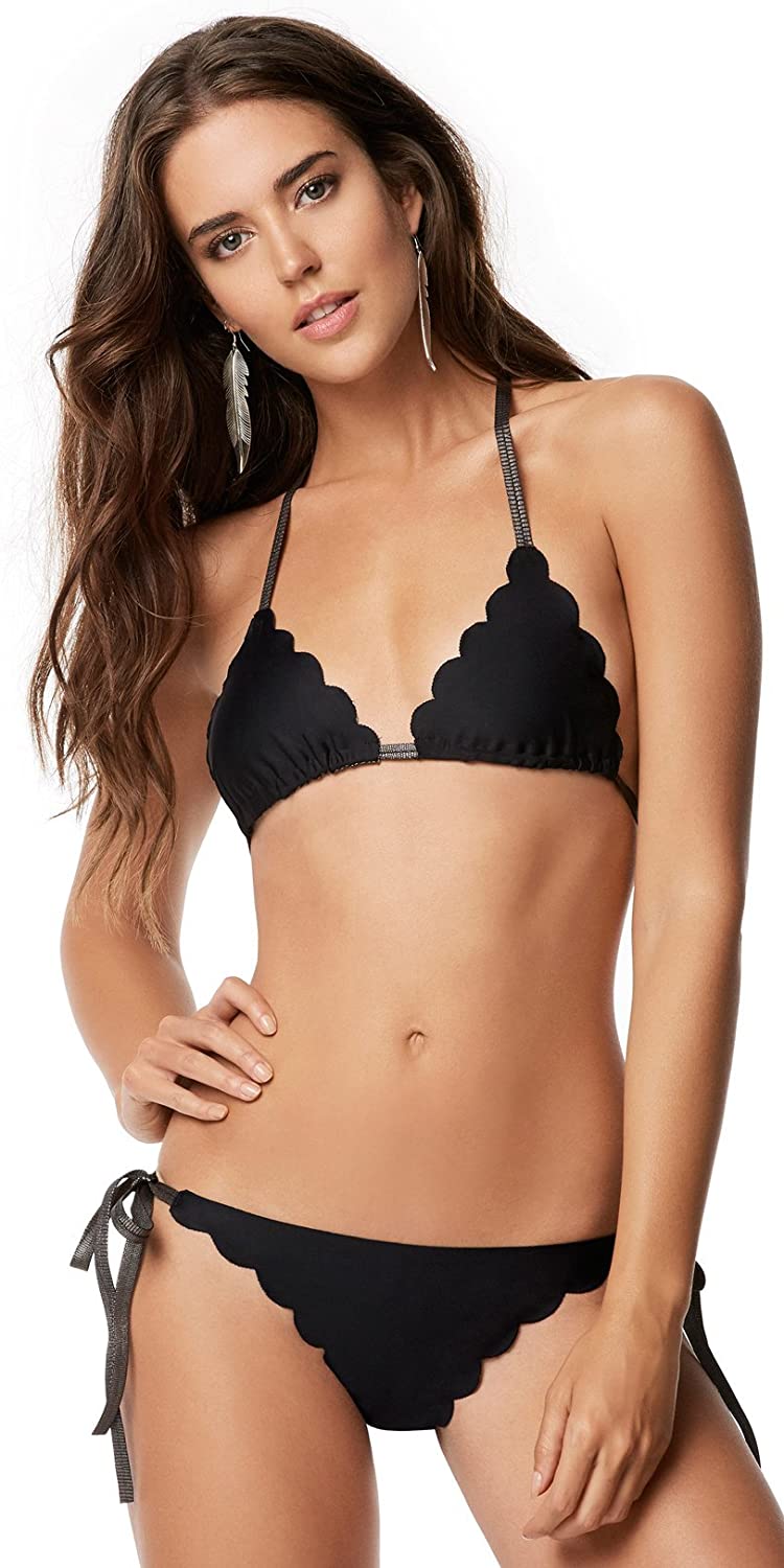 PilyQ Women's Sterling Reversible Tie Side Full Bikini Bottom