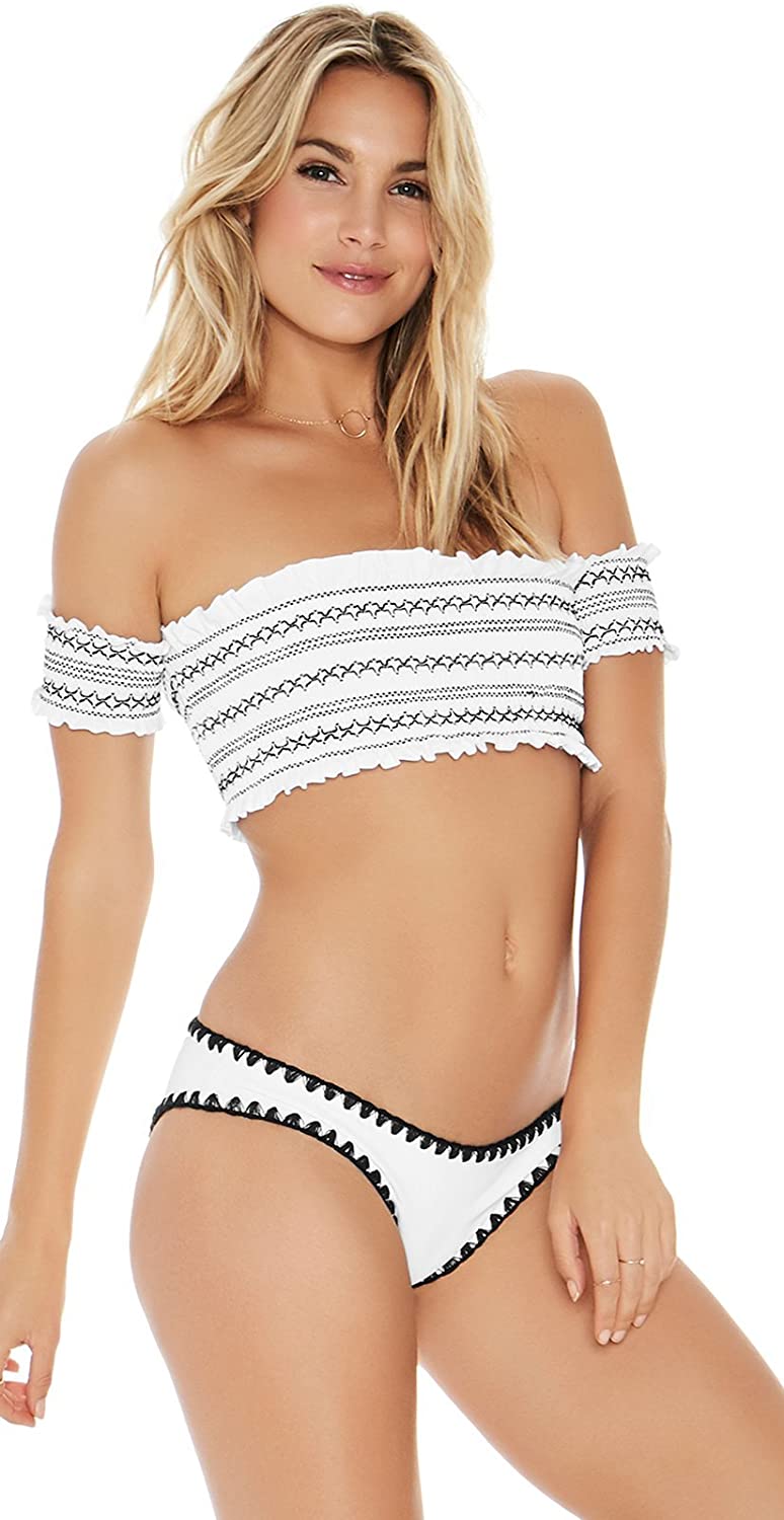 L*Space Women's Domino Sandy Classic Brazilian Bikini Bottom - Indi Surf