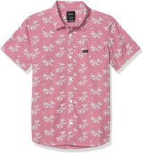 Load image into Gallery viewer, RVCA Boys&#39; Easy Palms Short Sleeve Button Down Shirt