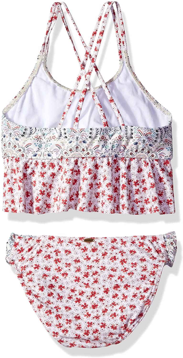 O'Neill Girls' Chica Ruffle Tank Swimsuit