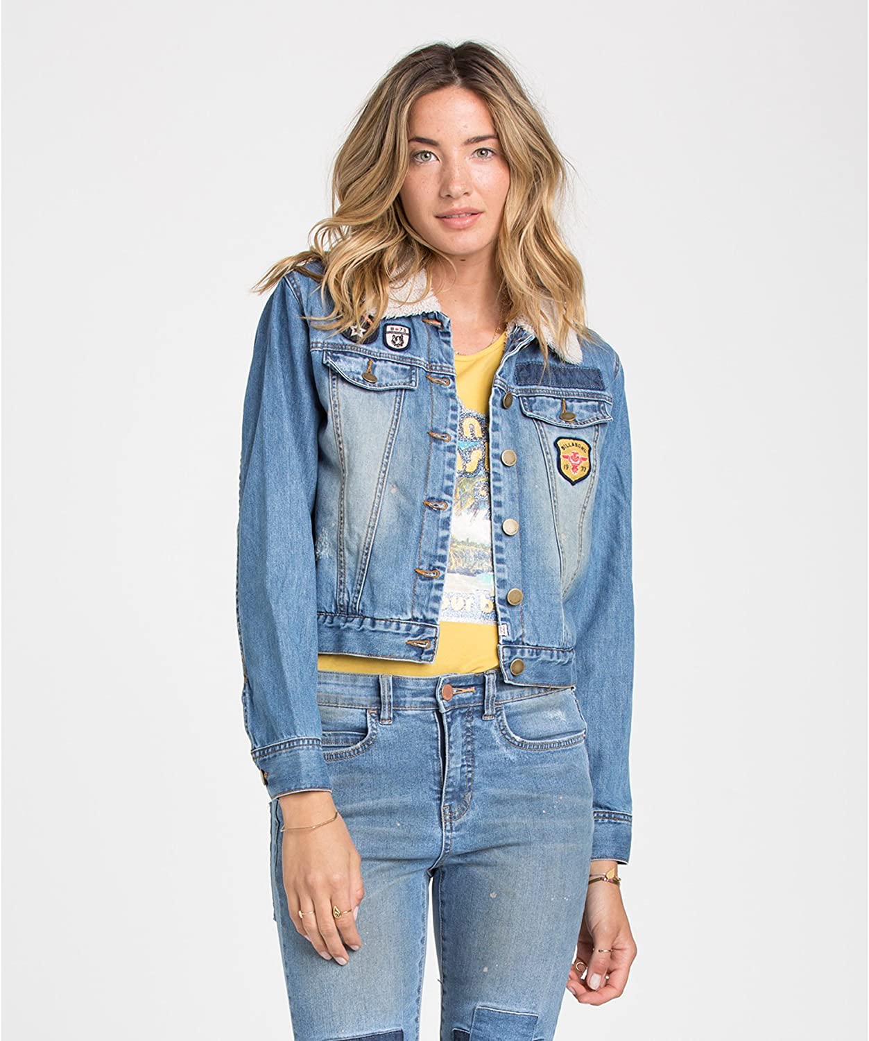 Billabong Juniors Patched Love Denim Jacket