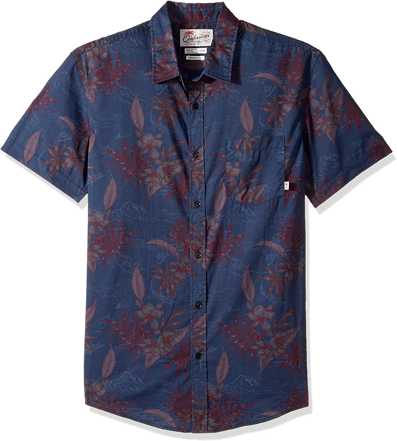 Quiksilver Men's Shark Fin Bay Button Down Shirt - Indi Surf