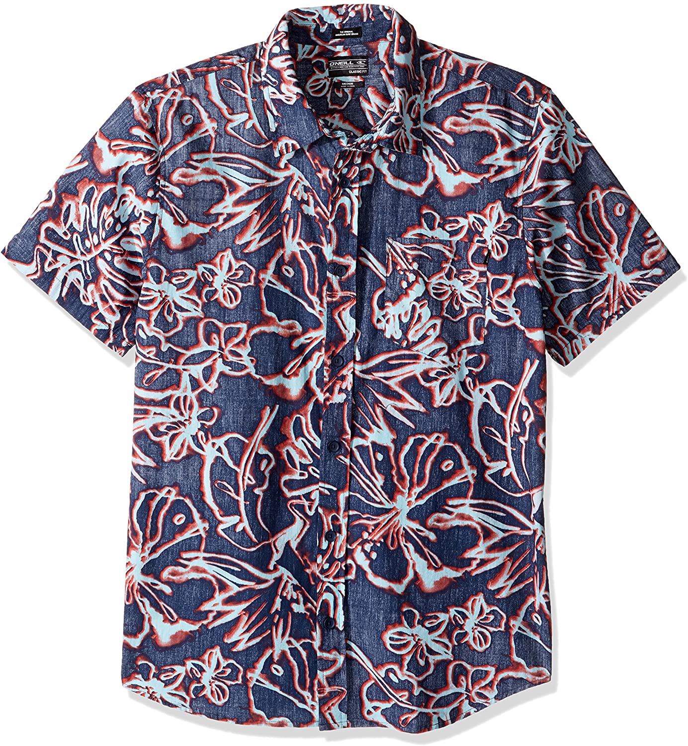 Chemise tissée à manches courtes pour homme O'Neill coupe décontractée