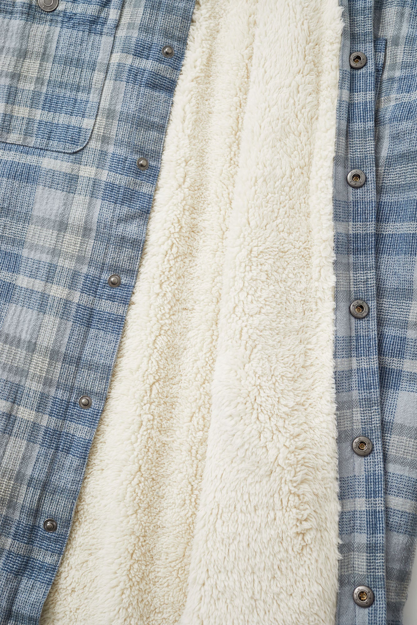 Katin Herren-Hemdjacke „Harold“ aus Flanell mit Sherpa-Futter