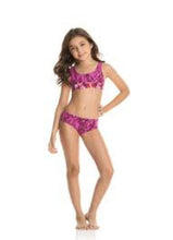 Load image into Gallery viewer, Maaji Girls&#39; Pink Sparkles 2 Piece Reversible Bikini Set
