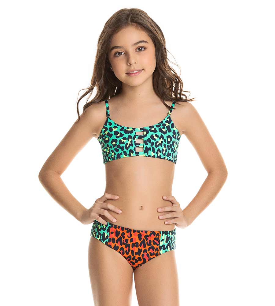 Maaji Girls' Kauai Princess 2 Piece Reversible Bikini Set