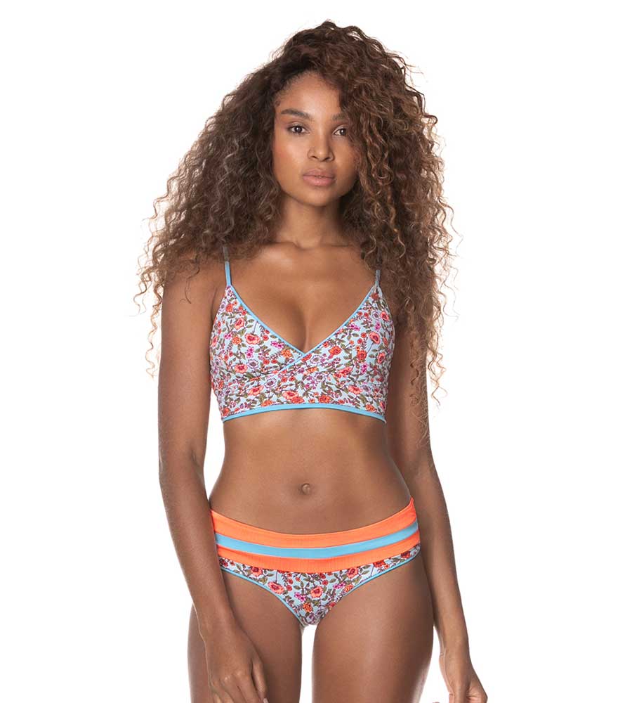 Haut de bikini Maaji Cloud Blue RVSBL pour femme