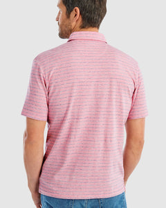 johnnie-O Men's Neese Striped Polo Shirt