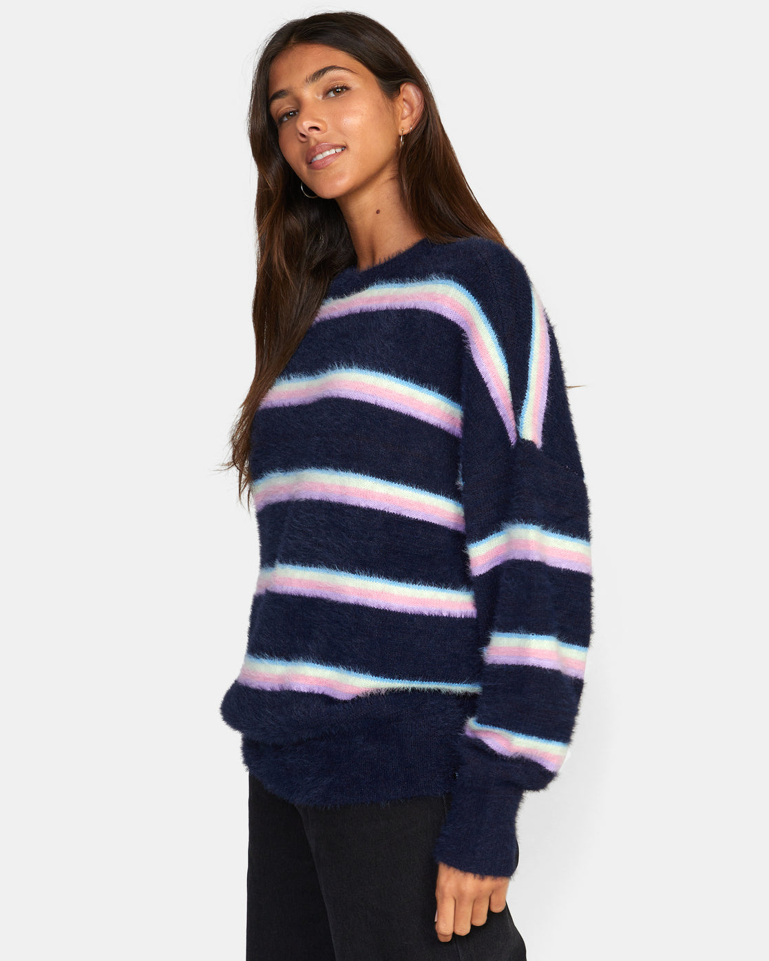 RVCA Women's Plunge Crewneck Sweater